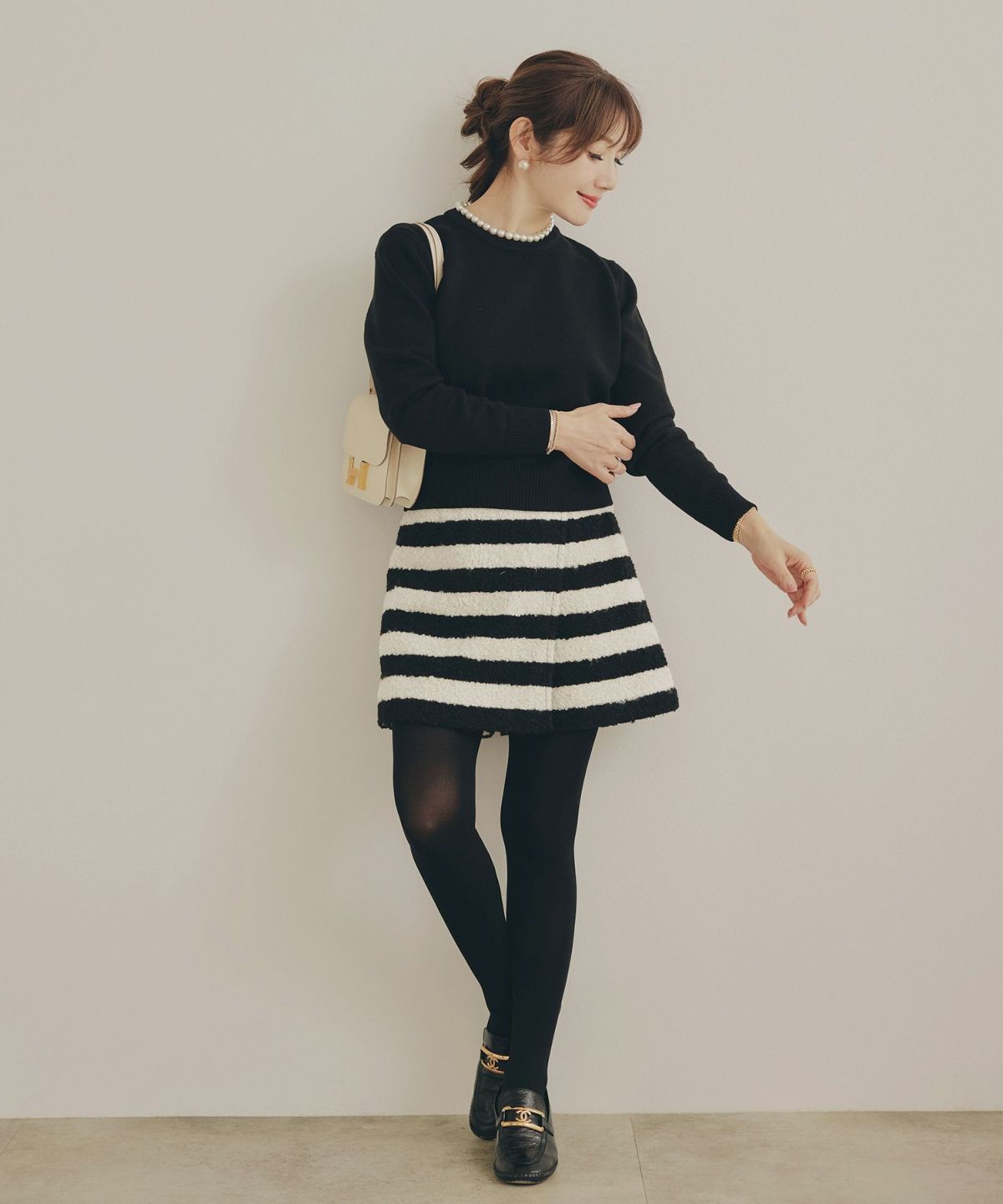 手洗い可 レディース 秋冬 大人可愛い 上品 きれいめ 大人カジュアル フェミニン ミニ丈 ジョイントスペース