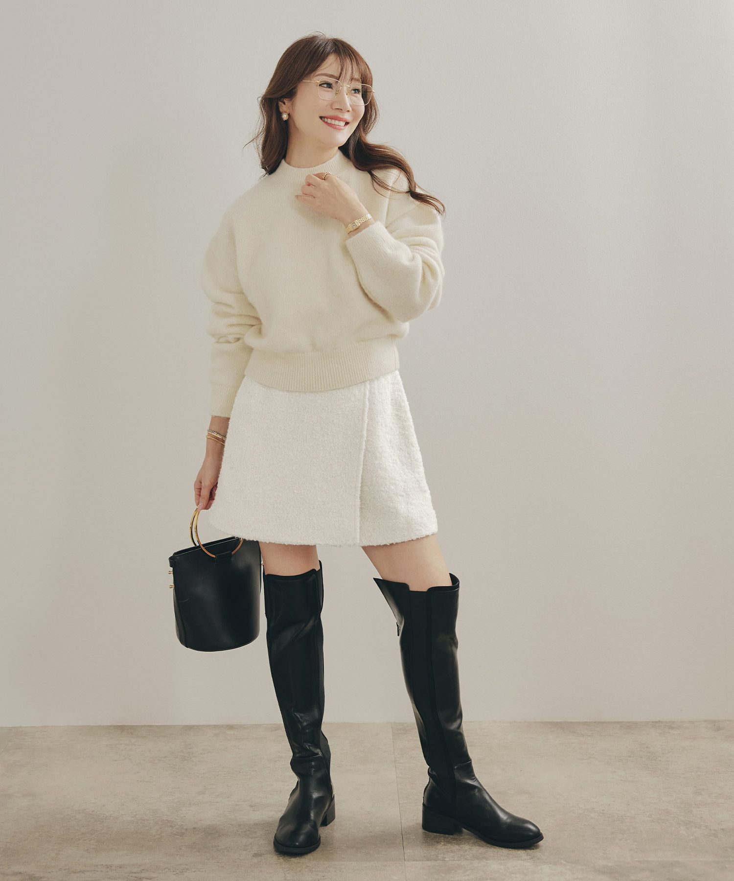 手洗い可 レディース 秋冬 大人可愛い 上品 きれいめ 大人カジュアル フェミニン ミニ丈 ジョイントスペース