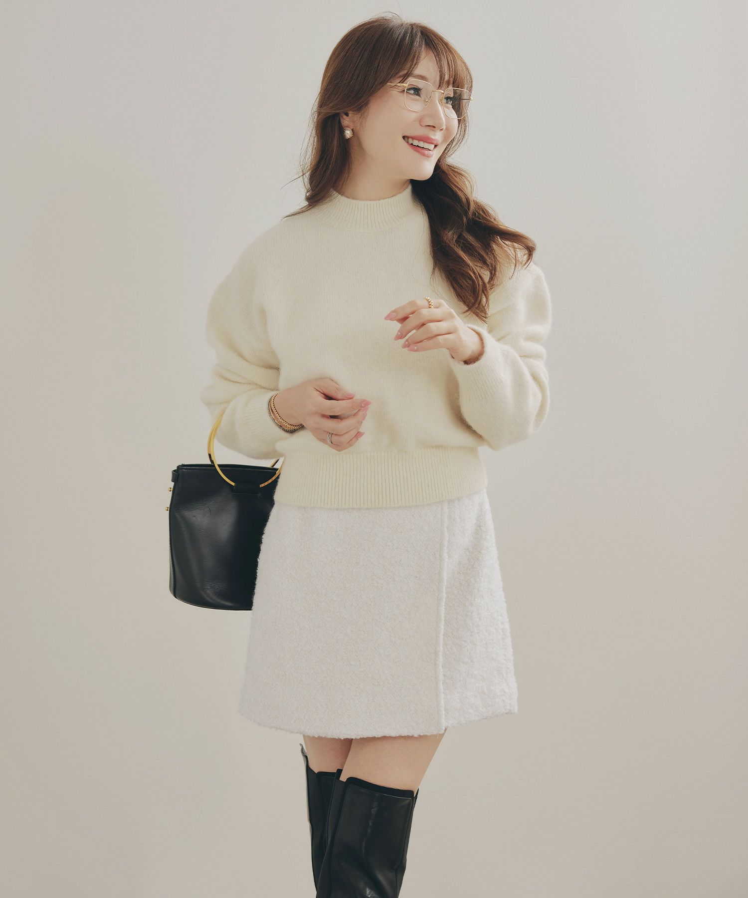 手洗い可 レディース 秋冬 大人可愛い 上品 きれいめ 大人カジュアル フェミニン ミニ丈 ジョイントスペース