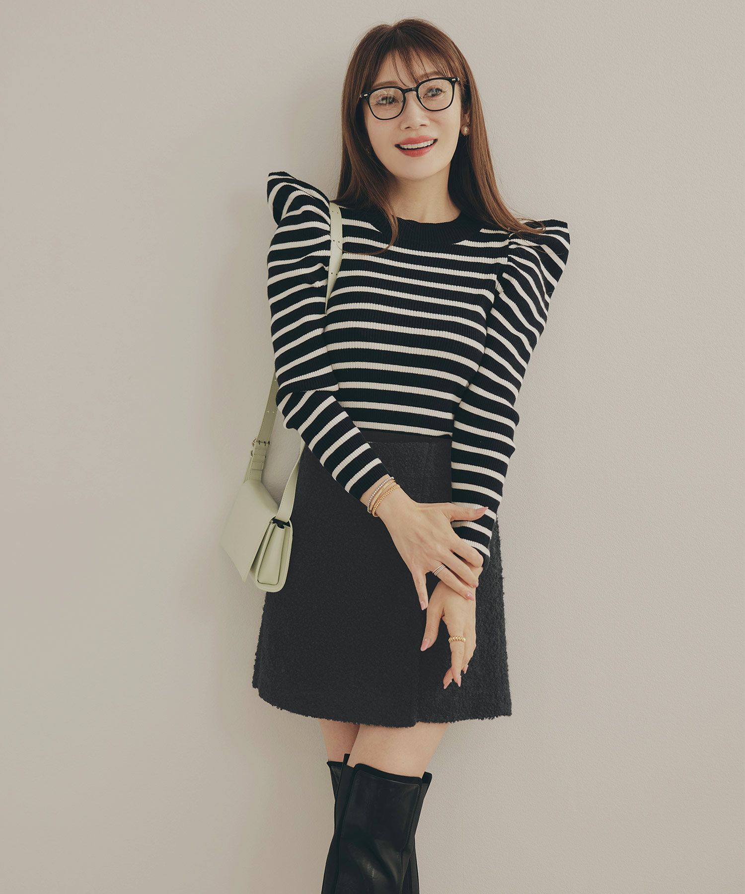 手洗い可 レディース 秋冬 大人可愛い 上品 きれいめ 大人カジュアル フェミニン ミニ丈 ジョイントスペース