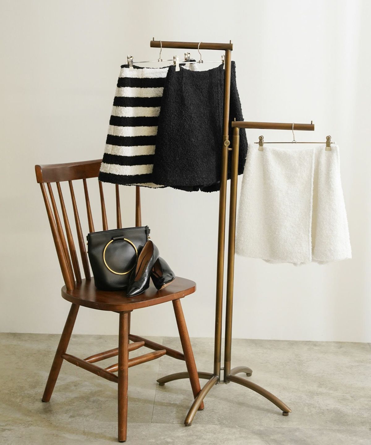 手洗い可 レディース 秋冬 大人可愛い 上品 きれいめ 大人カジュアル フェミニン ミニ丈 ジョイントスペース