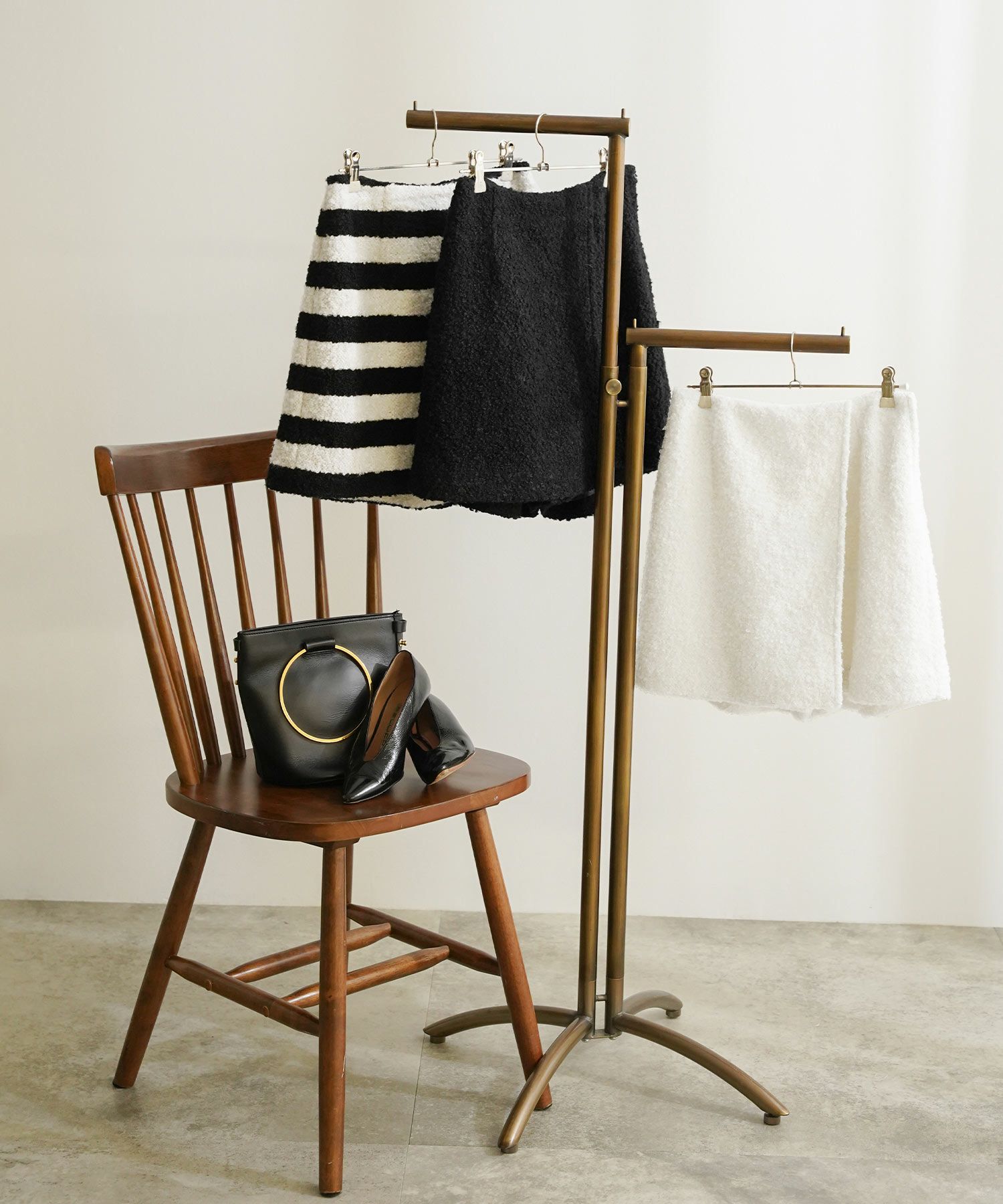 手洗い可 レディース 秋冬 大人可愛い 上品 きれいめ 大人カジュアル フェミニン ミニ丈 ジョイントスペース