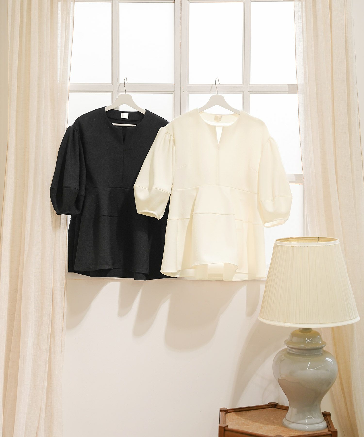 手洗い可 オフィス オケージョン シンプル かわいい きれいめ おしゃれ 白 黒 アンチピリング 日本製 体型カバー ジョイントスペース