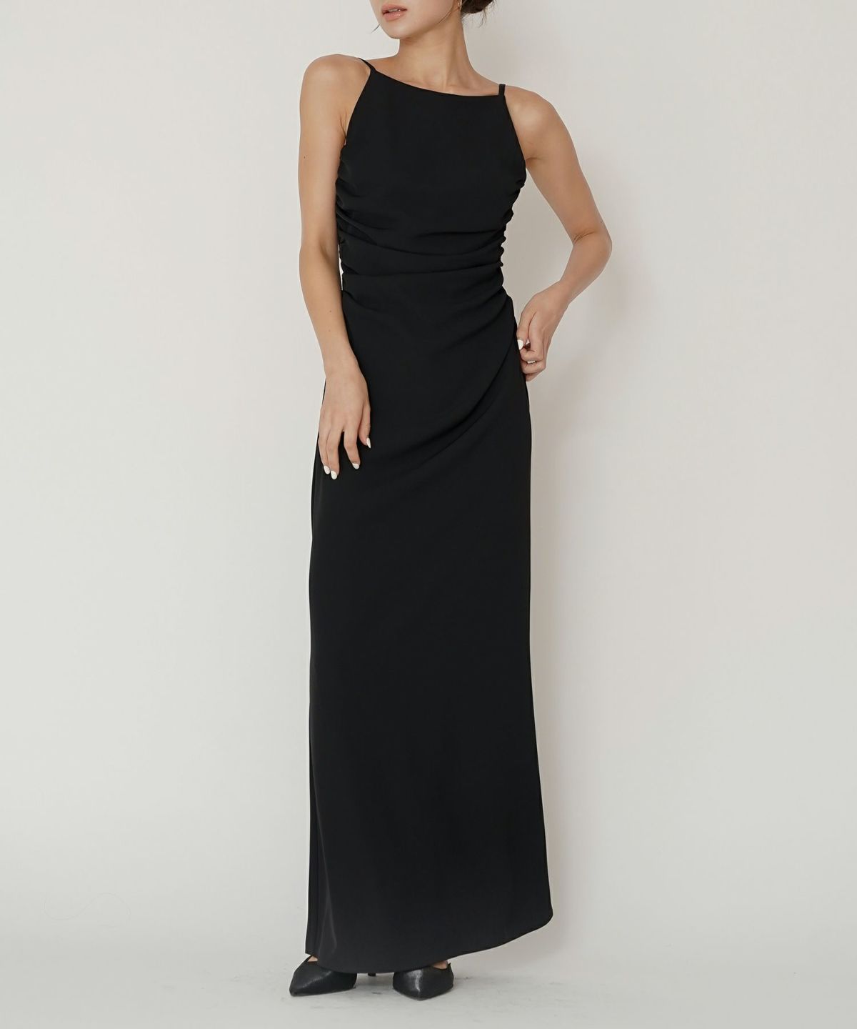 フィットネス バックオープンワンピ 海外 ロング丈 リゾートワンピ パーティ ディナー タイトワンピース 韓国風 綺麗め 細見え カジュアル KINO THE KEI