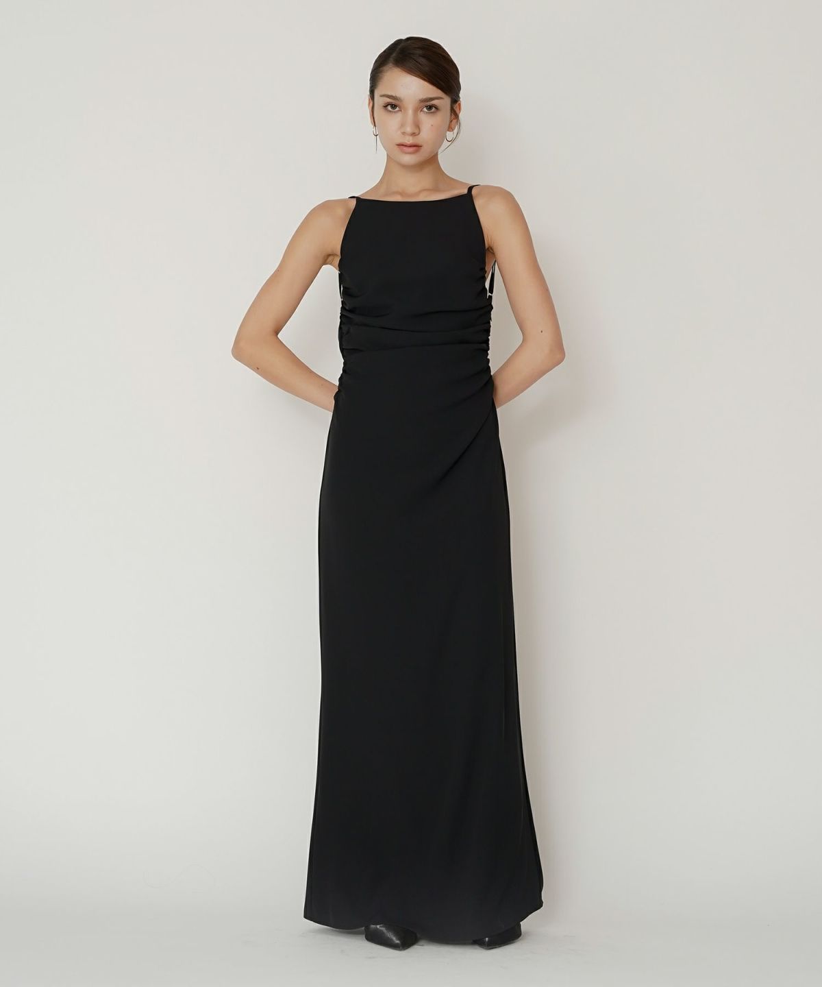 フィットネス バックオープンワンピ 海外 ロング丈 リゾートワンピ パーティ ディナー タイトワンピース 韓国風 綺麗め 細見え カジュアル KINO THE KEI