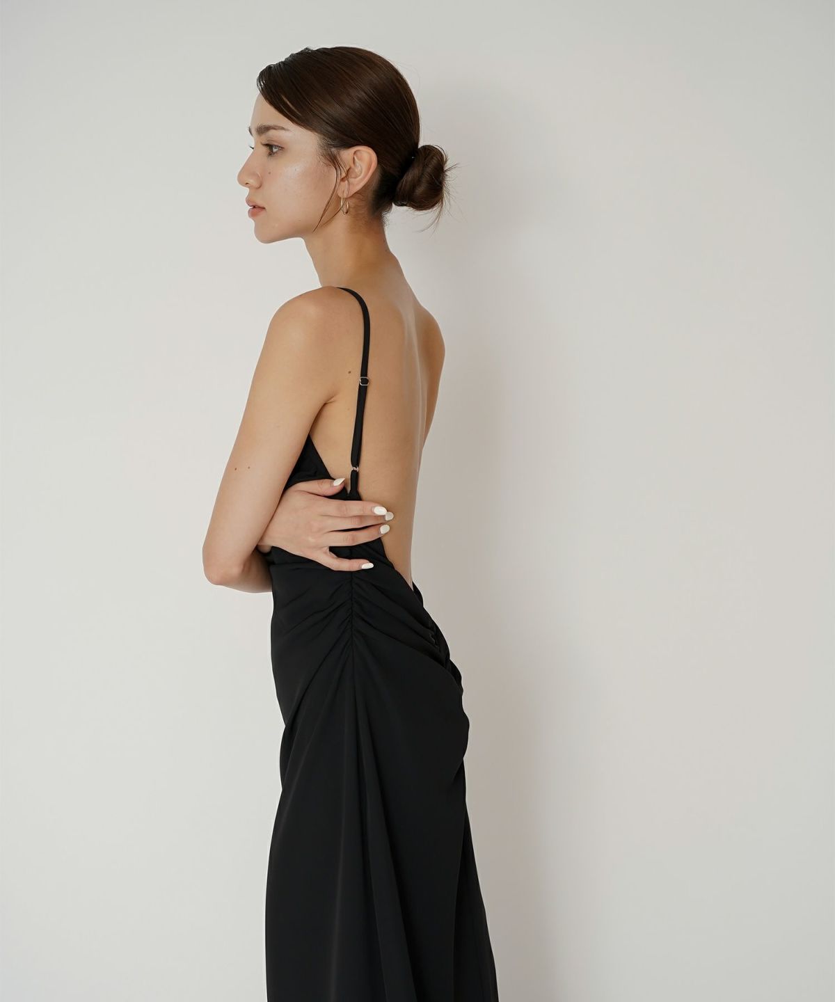 フィットネス バックオープンワンピ 海外 ロング丈 リゾートワンピ パーティ ディナー タイトワンピース 韓国風 綺麗め 細見え カジュアル KINO THE KEI