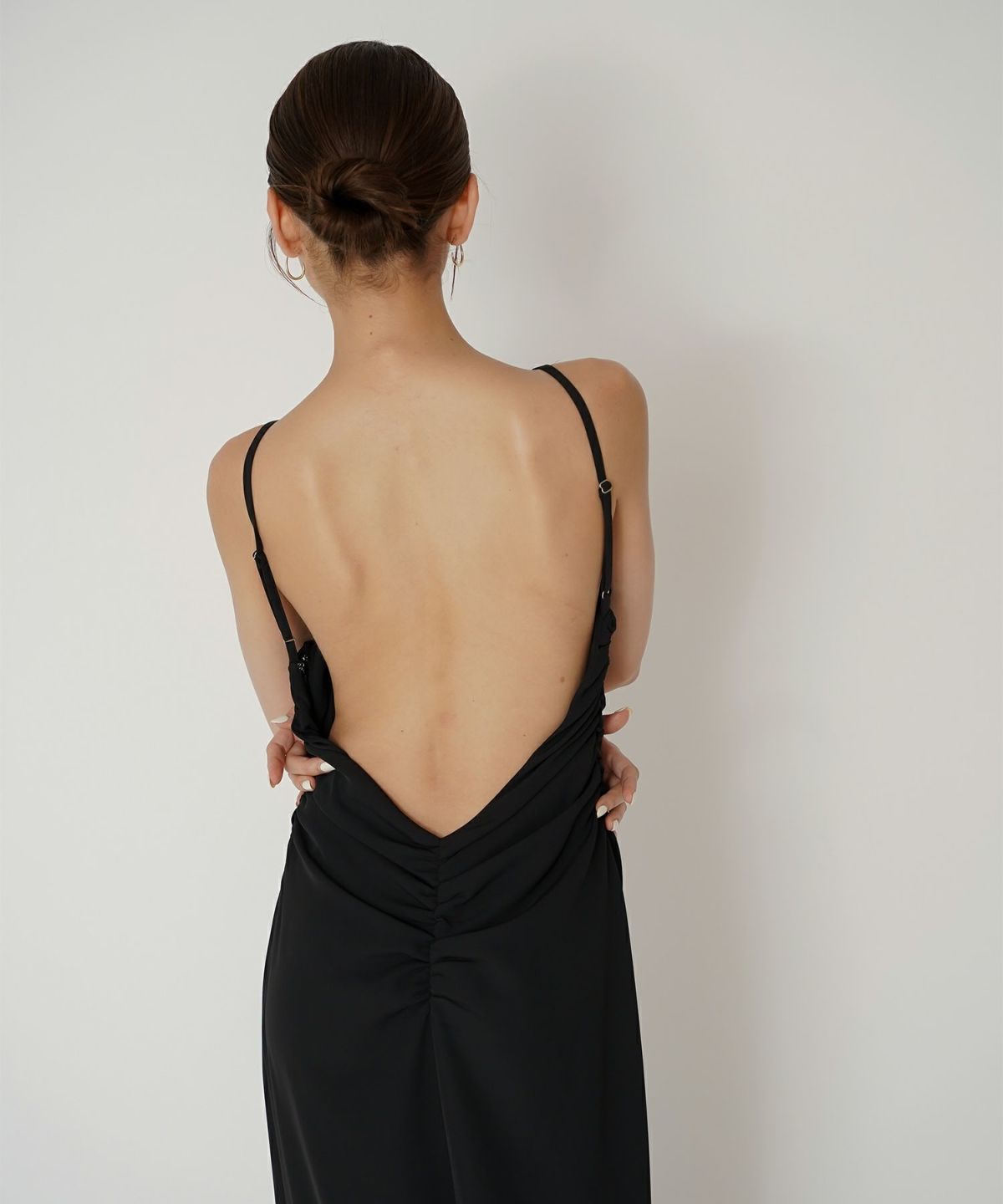 フィットネス バックオープンワンピ 海外 ロング丈 リゾートワンピ パーティ ディナー タイトワンピース 韓国風 綺麗め 細見え カジュアル KINO THE KEI