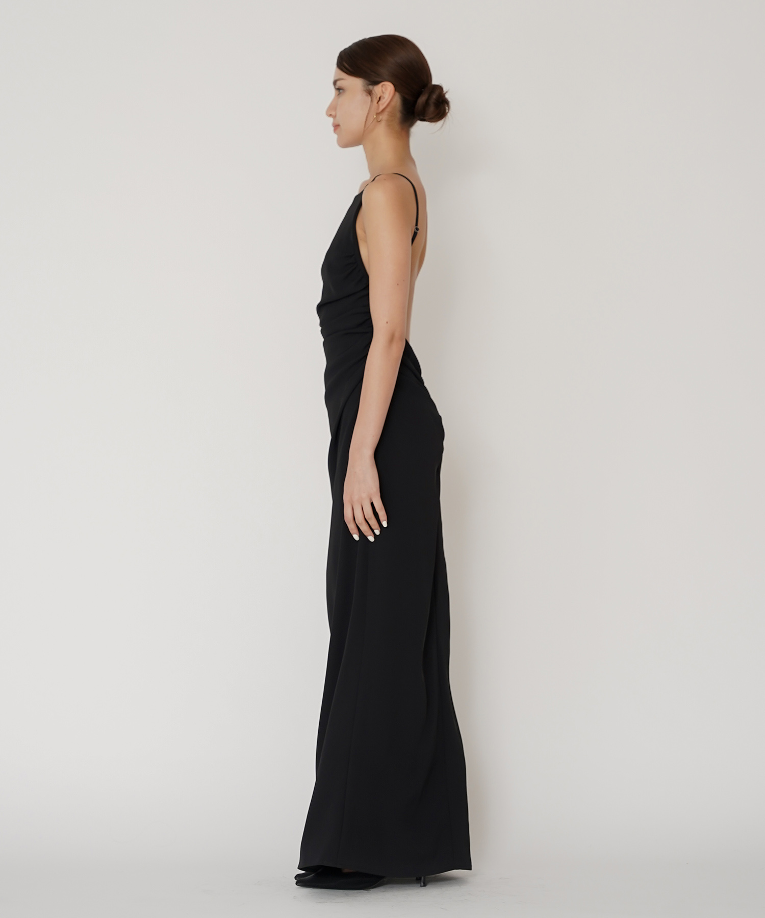 フィットネス バックオープンワンピ 海外 ロング丈 リゾートワンピ パーティ ディナー タイトワンピース 韓国風 綺麗め 細見え カジュアル KINO THE KEI