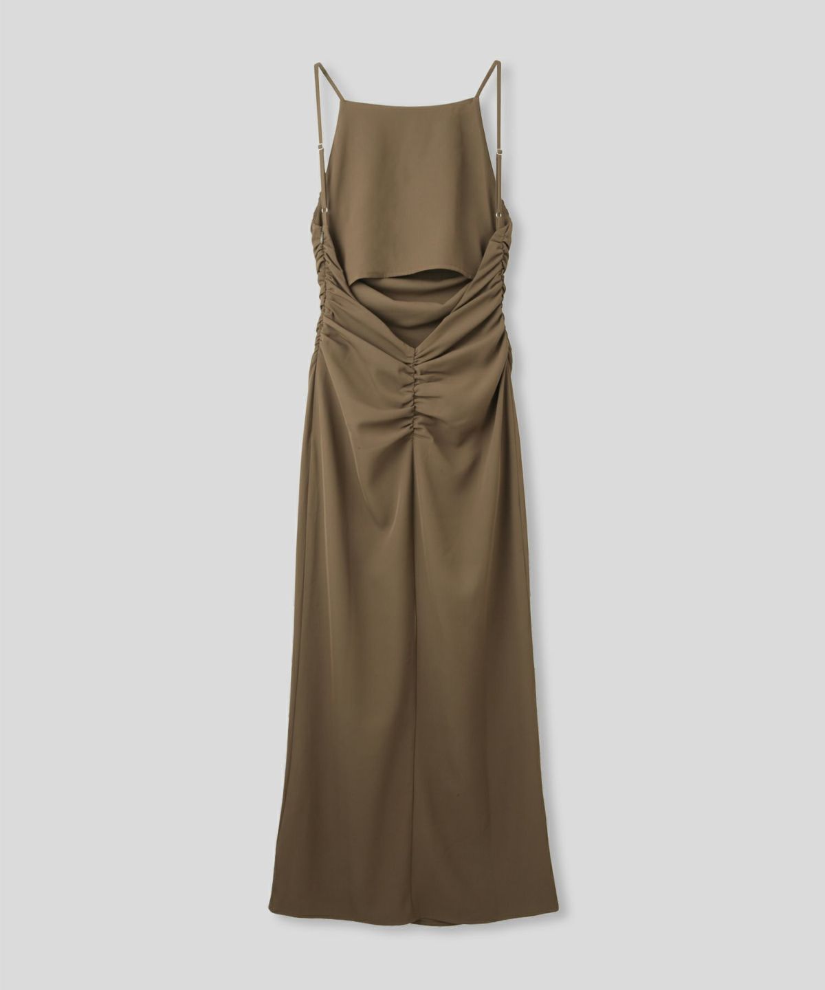 フィットネス バックオープンワンピ 海外 ロング丈 リゾートワンピ パーティ ディナー タイトワンピース 韓国風 綺麗め 細見え カジュアル KINO THE KEI