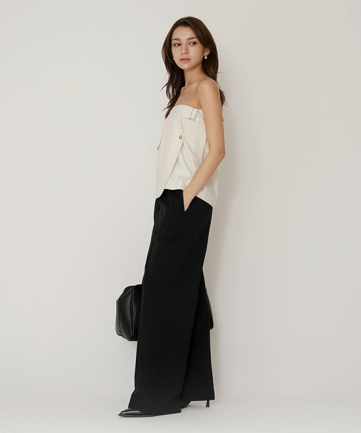 ミニスカート ショート丈 ミニボトム ウエストゴム 台形 タイトスカート 制服 韓国風 綺麗め 細見え カジュアル KINO THE KEI