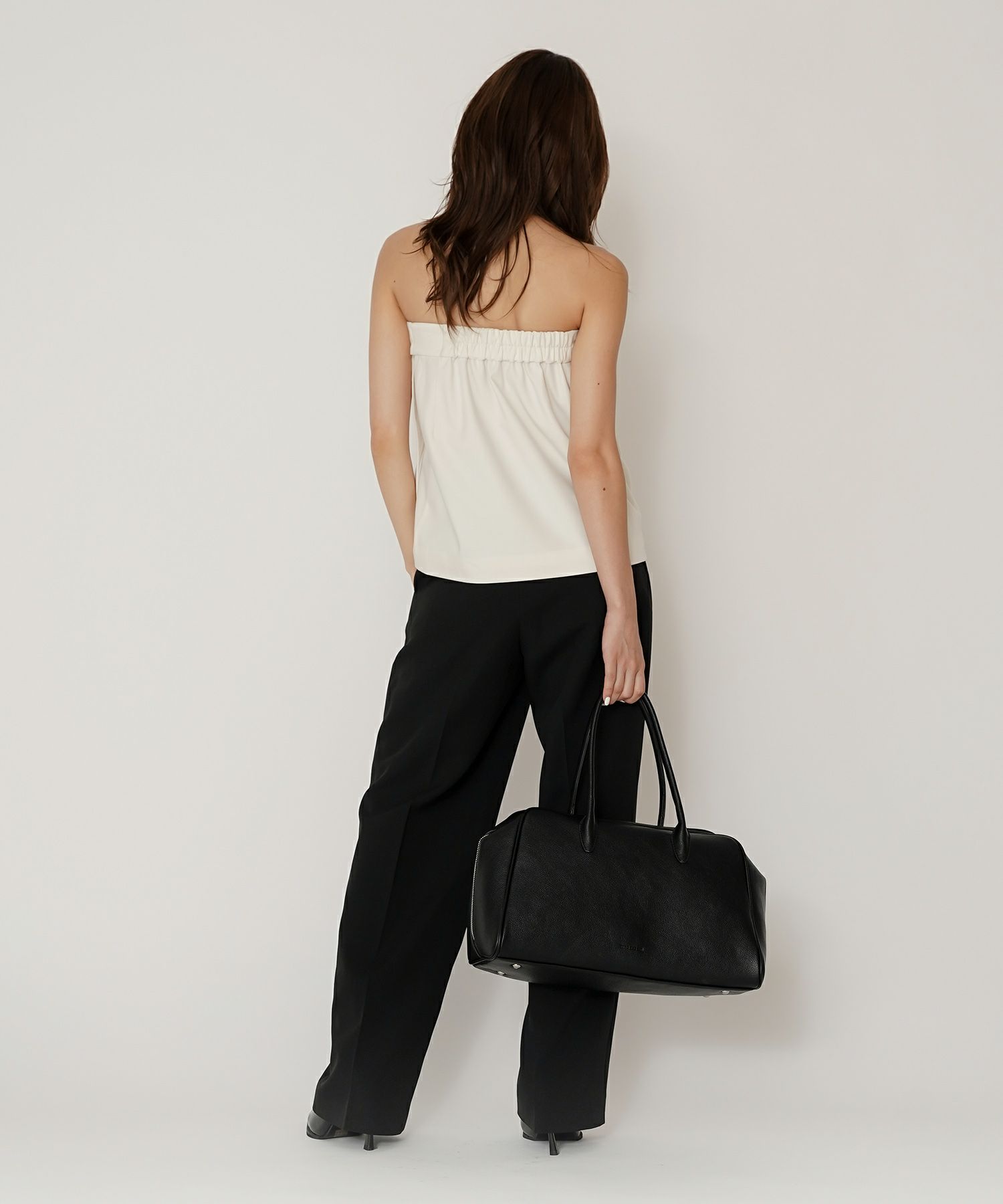 ミニスカート ショート丈 ミニボトム ウエストゴム 台形 タイトスカート 制服 韓国風 綺麗め 細見え カジュアル KINO THE KEI