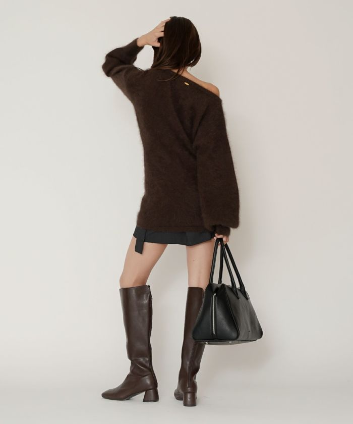 ミニスカート ショート丈 ミニボトム ウエストゴム 台形 タイトスカート 制服 韓国風 綺麗め 細見え カジュアル KINO THE KEI