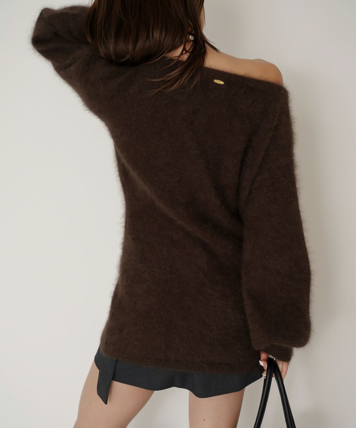 ミニスカート ショート丈 ミニボトム ウエストゴム 台形 タイトスカート 制服 韓国風 綺麗め 細見え カジュアル KINO THE KEI