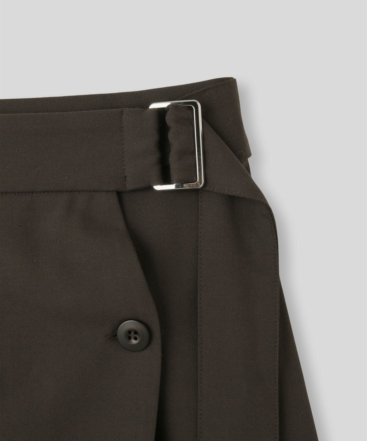 ミニスカート ショート丈 ミニボトム ウエストゴム 台形 タイトスカート 制服 韓国風 綺麗め 細見え カジュアル KINO THE KEI