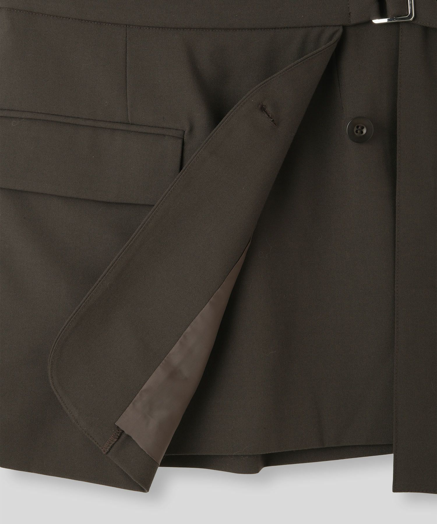 ミニスカート ショート丈 ミニボトム ウエストゴム 台形 タイトスカート 制服 韓国風 綺麗め 細見え カジュアル KINO THE KEI