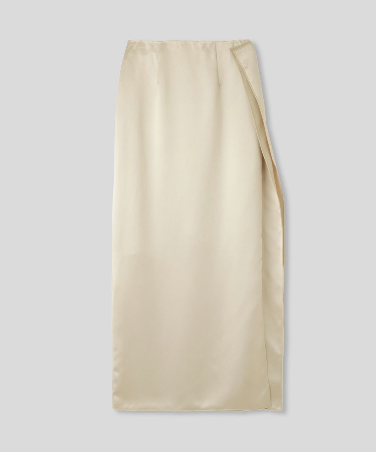 オフィス フォーマル デート サテンスカート Iラインスカート ロングスカート タイトスカート 韓国風 綺麗め 細見え カジュアル KINO THE KEI