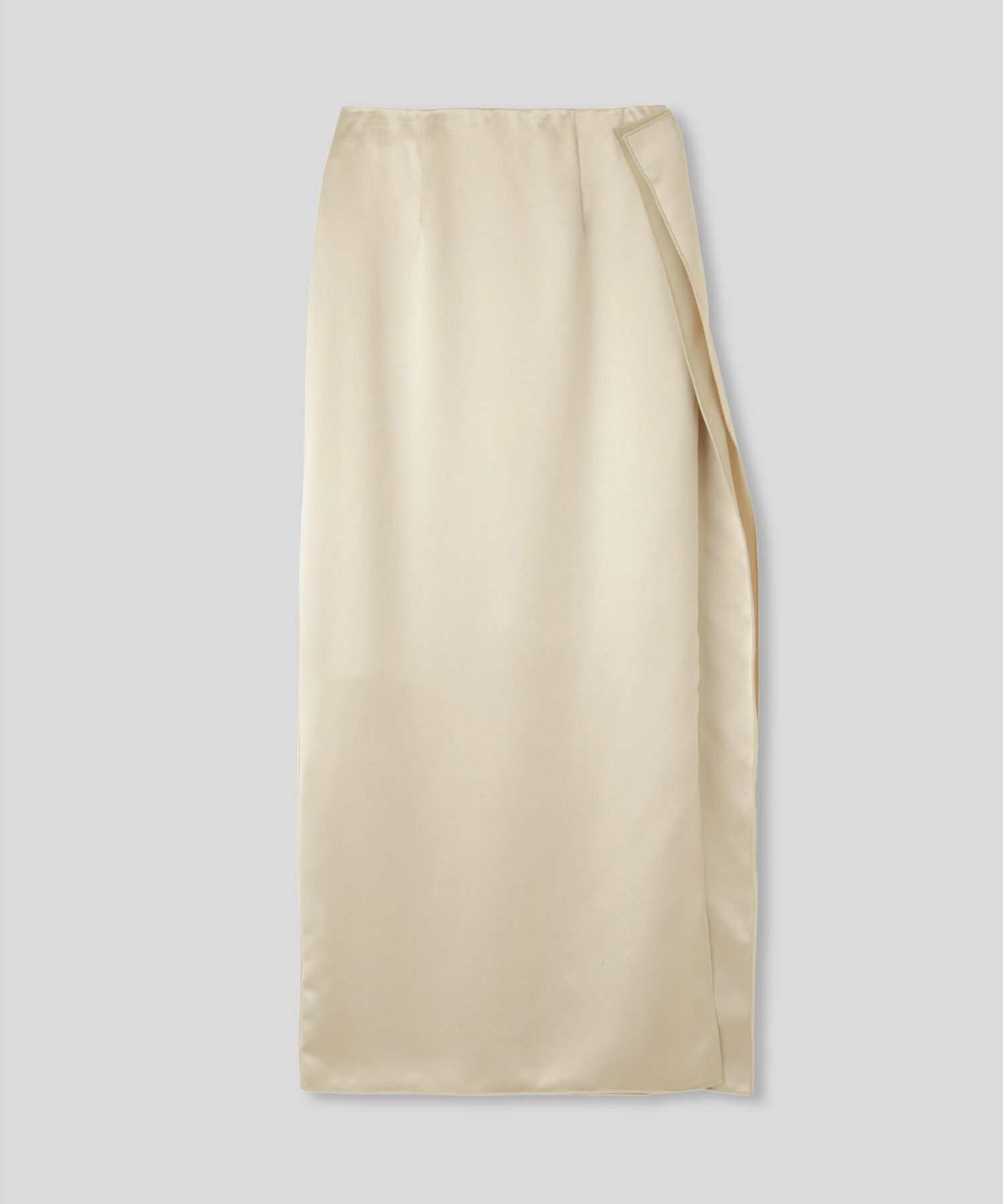 オフィス フォーマル デート サテンスカート Iラインスカート ロングスカート タイトスカート 韓国風 綺麗め 細見え カジュアル KINO THE KEI