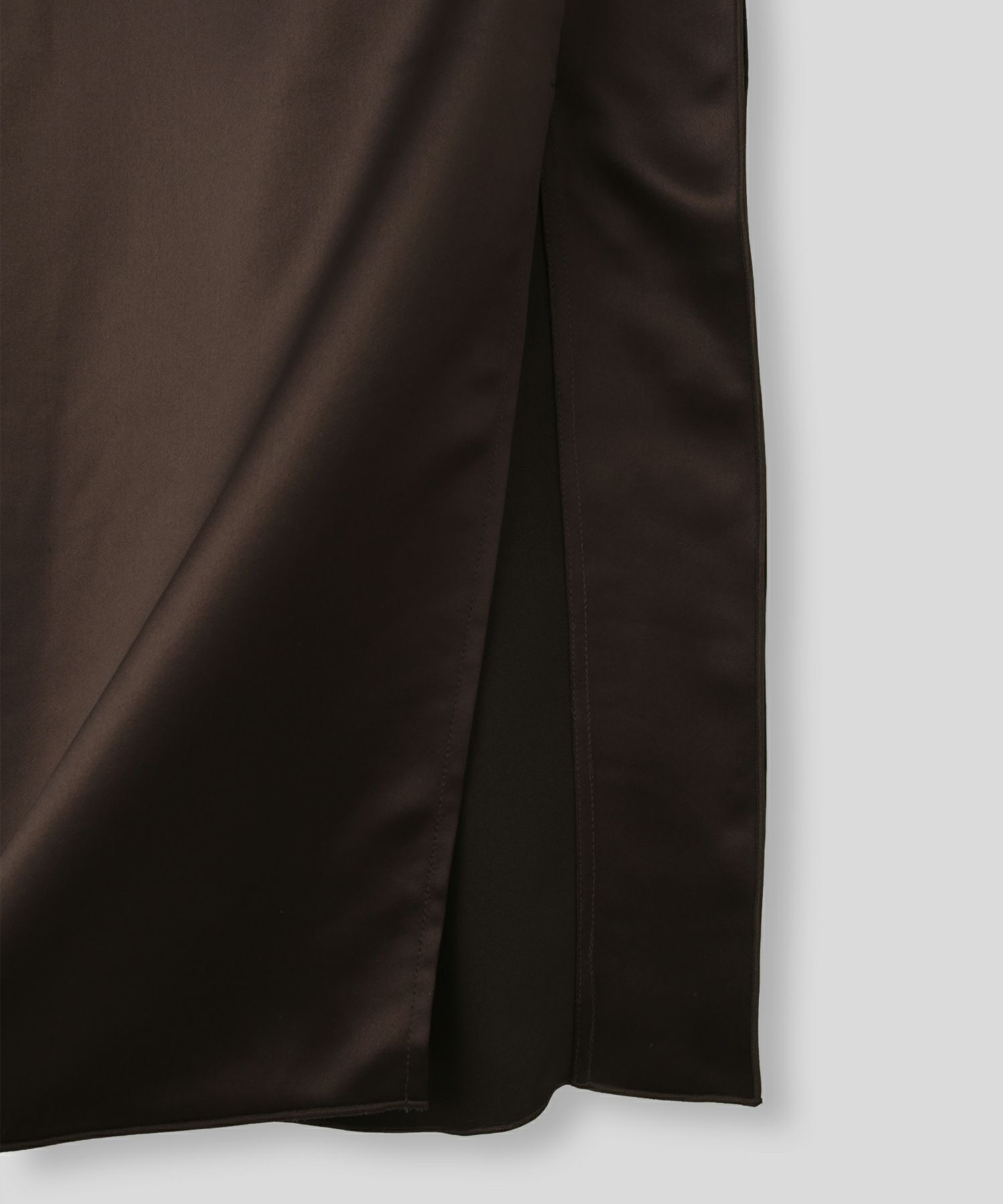 オフィス フォーマル デート サテンスカート Iラインスカート ロングスカート タイトスカート 韓国風 綺麗め 細見え カジュアル KINO THE KEI