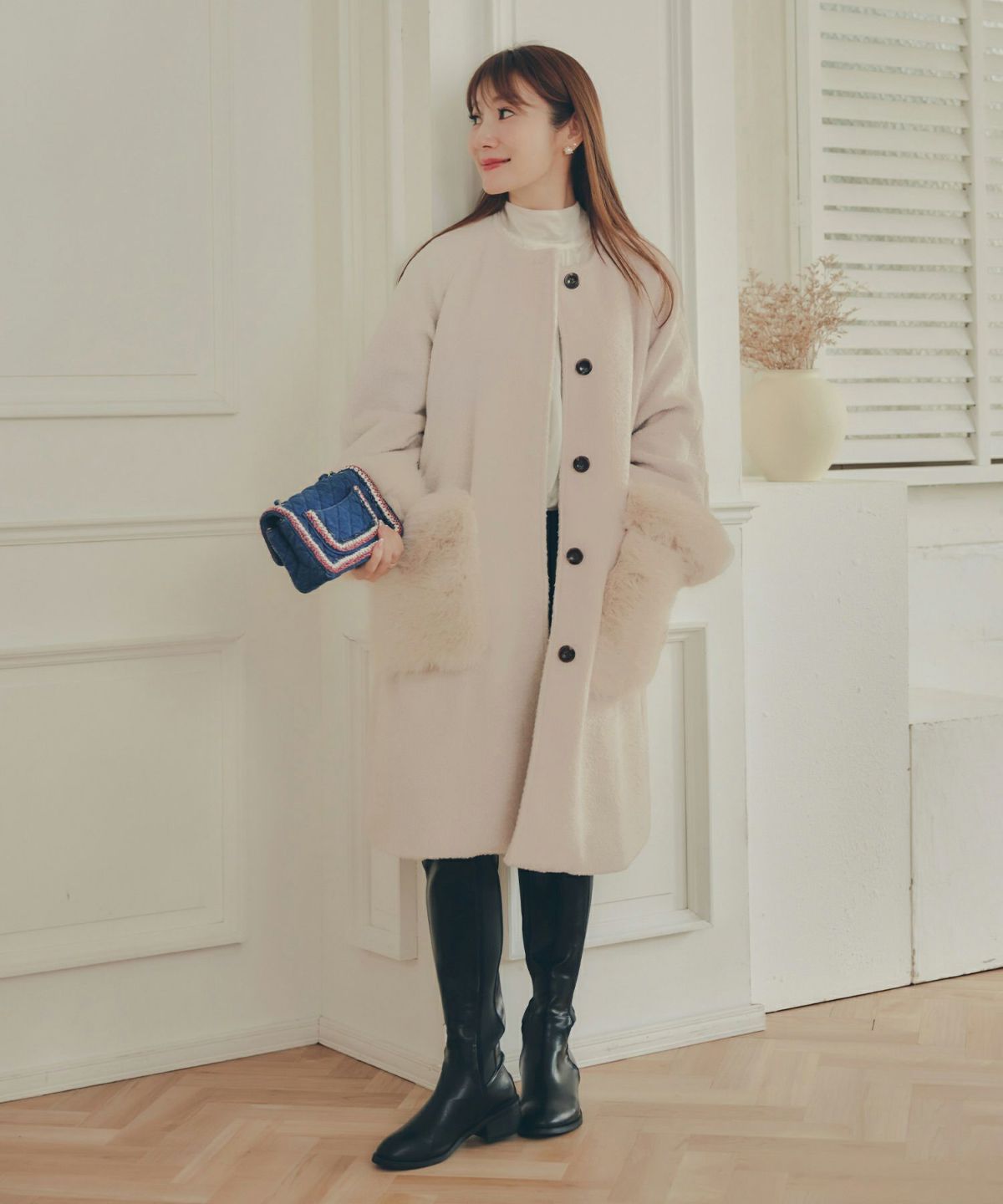 アウター レディース かわいい 上品 大人 カジュアル きれいめ オフィス フェニミン ジョイントスペース