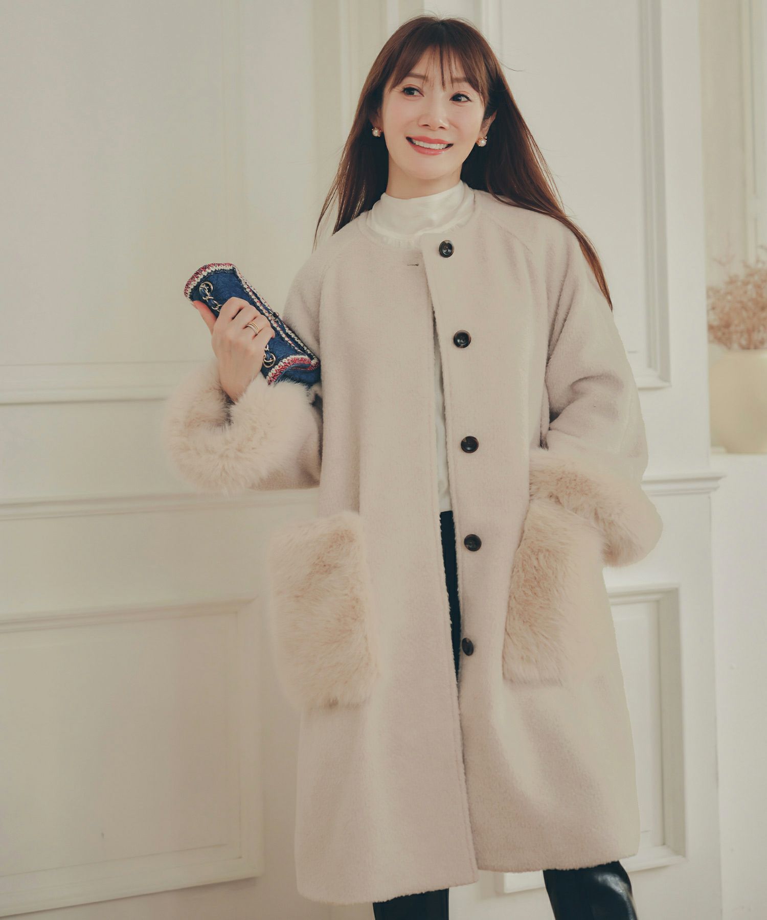 アウター レディース かわいい 上品 大人 カジュアル きれいめ オフィス フェニミン ジョイントスペース