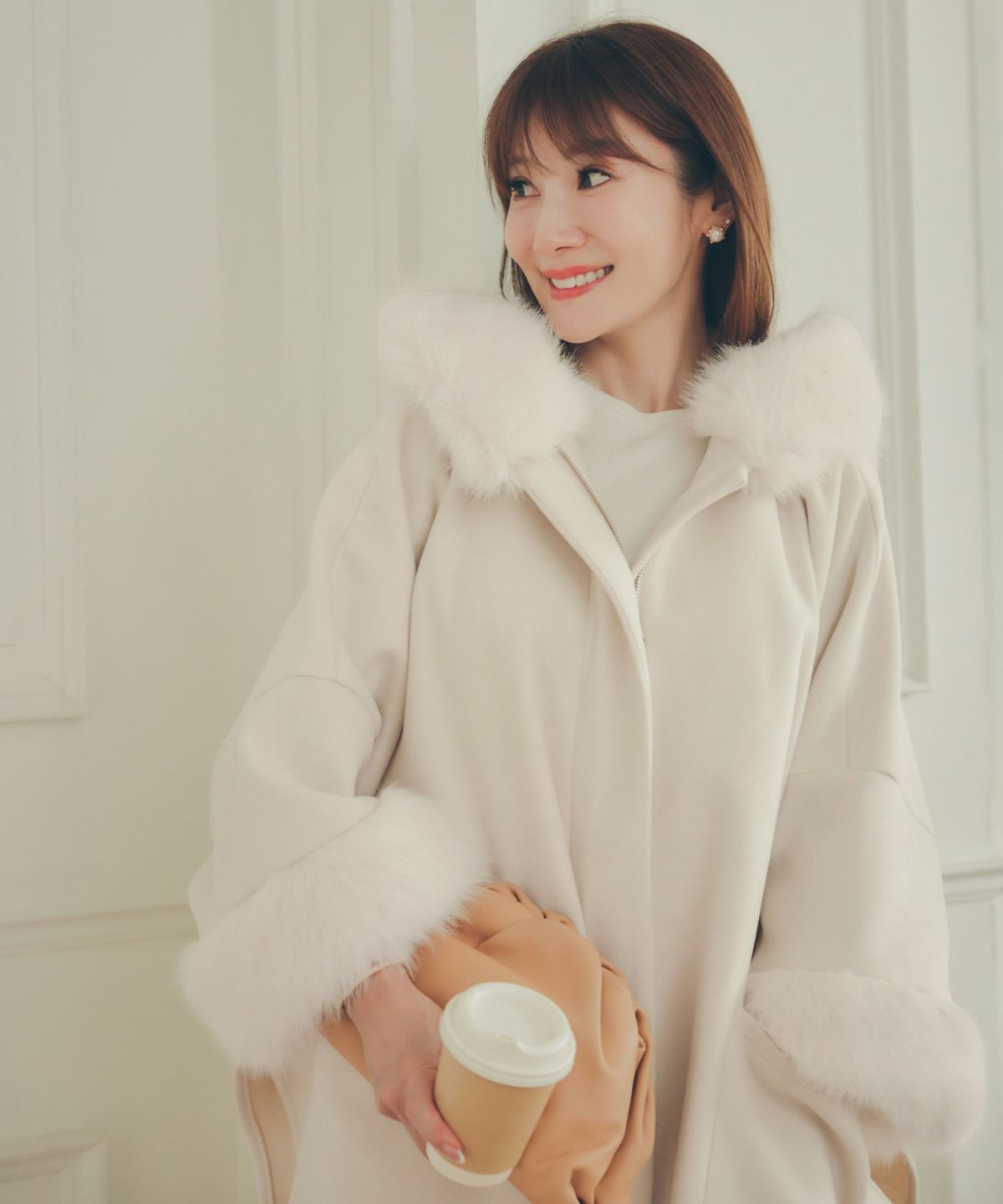 レディース 秋冬 大人可愛い 上品 きれいめ 大人カジュアル フェミニン フード ジョイントスペース