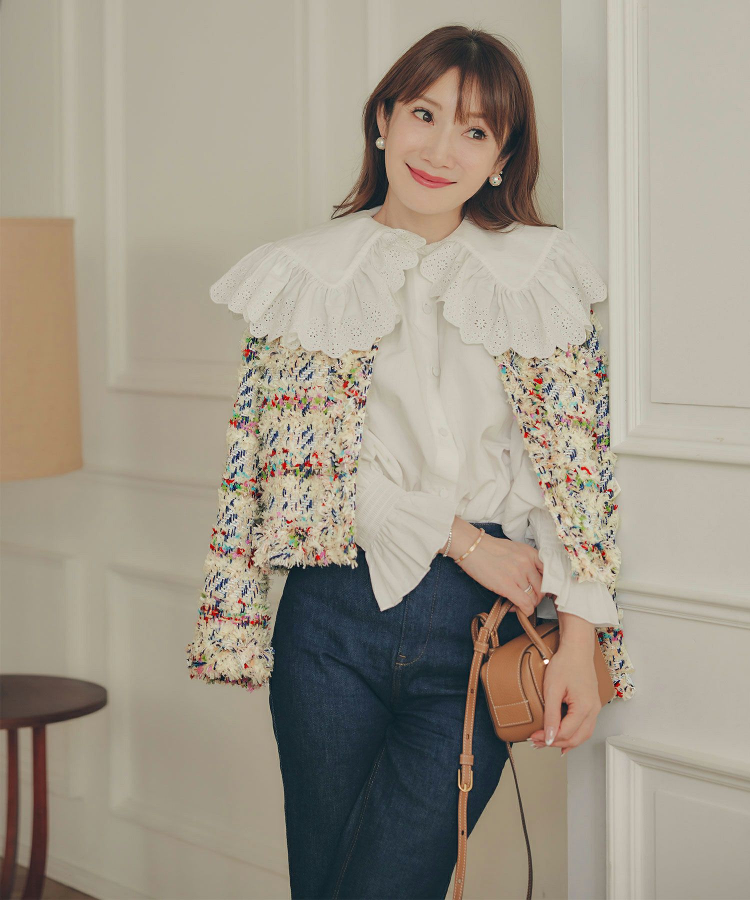 手洗い可 レディース アウター 秋冬 大人可愛い 上品 きれいめ オケージョン フェミニン ジョイントスペース