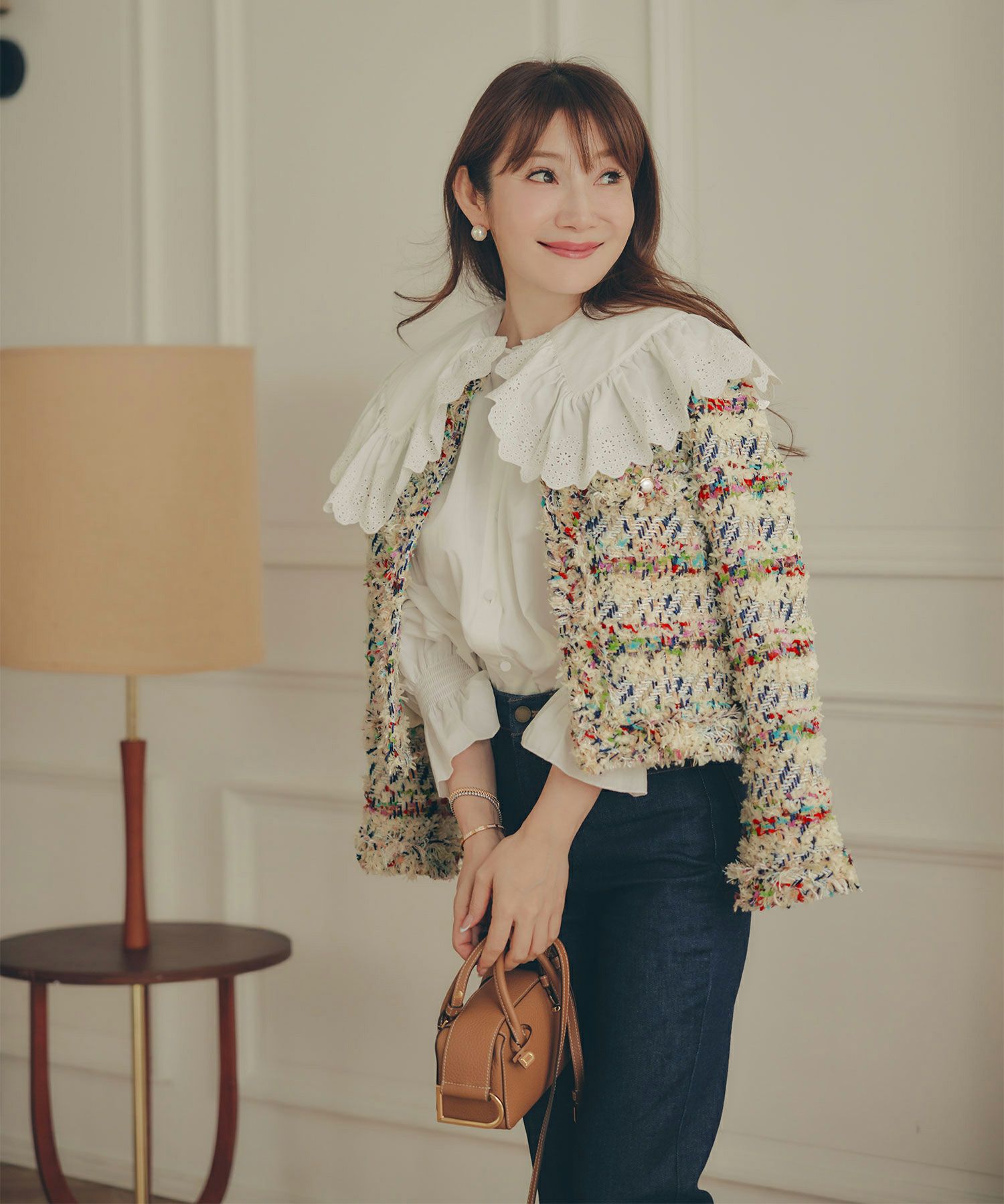 手洗い可 レディース アウター 秋冬 大人可愛い 上品 きれいめ オケージョン フェミニン ジョイントスペース