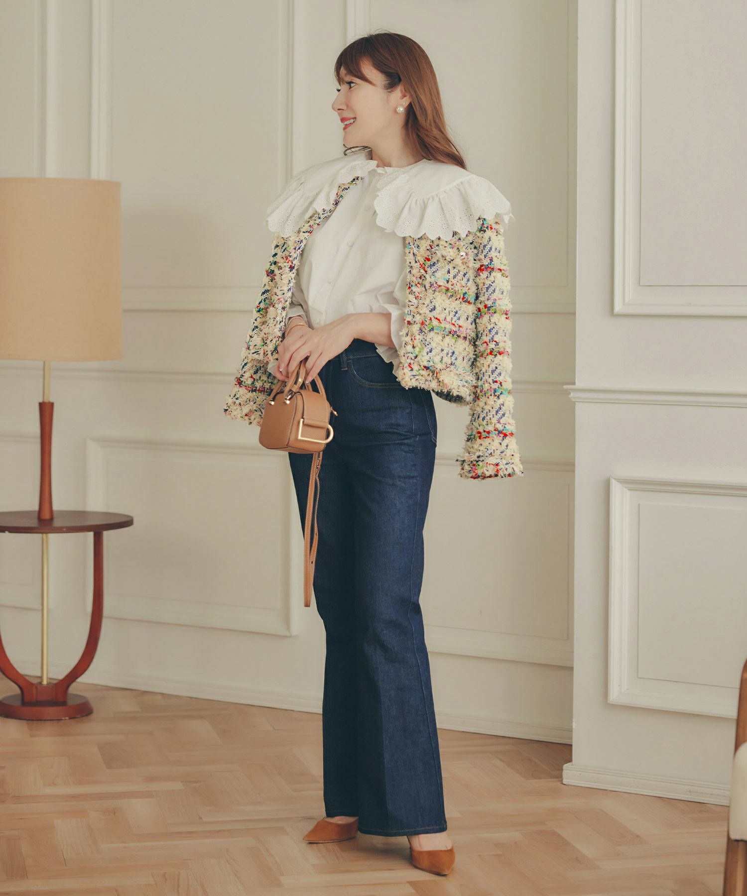 手洗い可 レディース アウター 秋冬 大人可愛い 上品 きれいめ オケージョン フェミニン ジョイントスペース