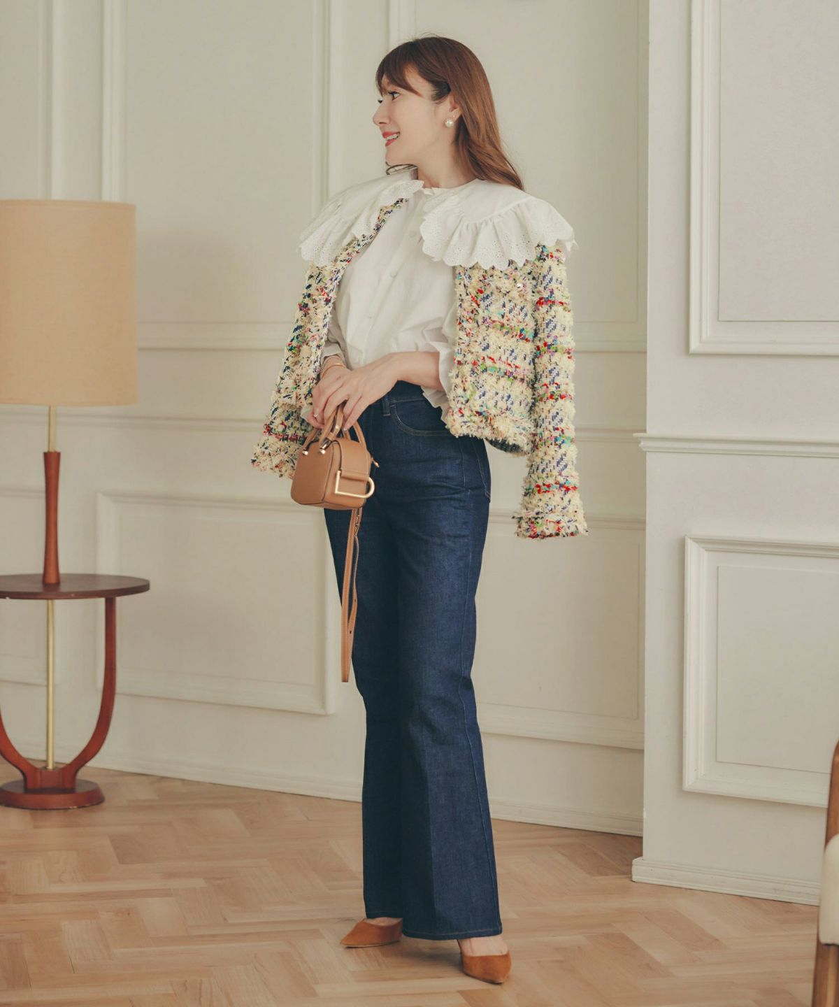 手洗い可 レディース アウター 秋冬 大人可愛い 上品 きれいめ オケージョン フェミニン ジョイントスペース