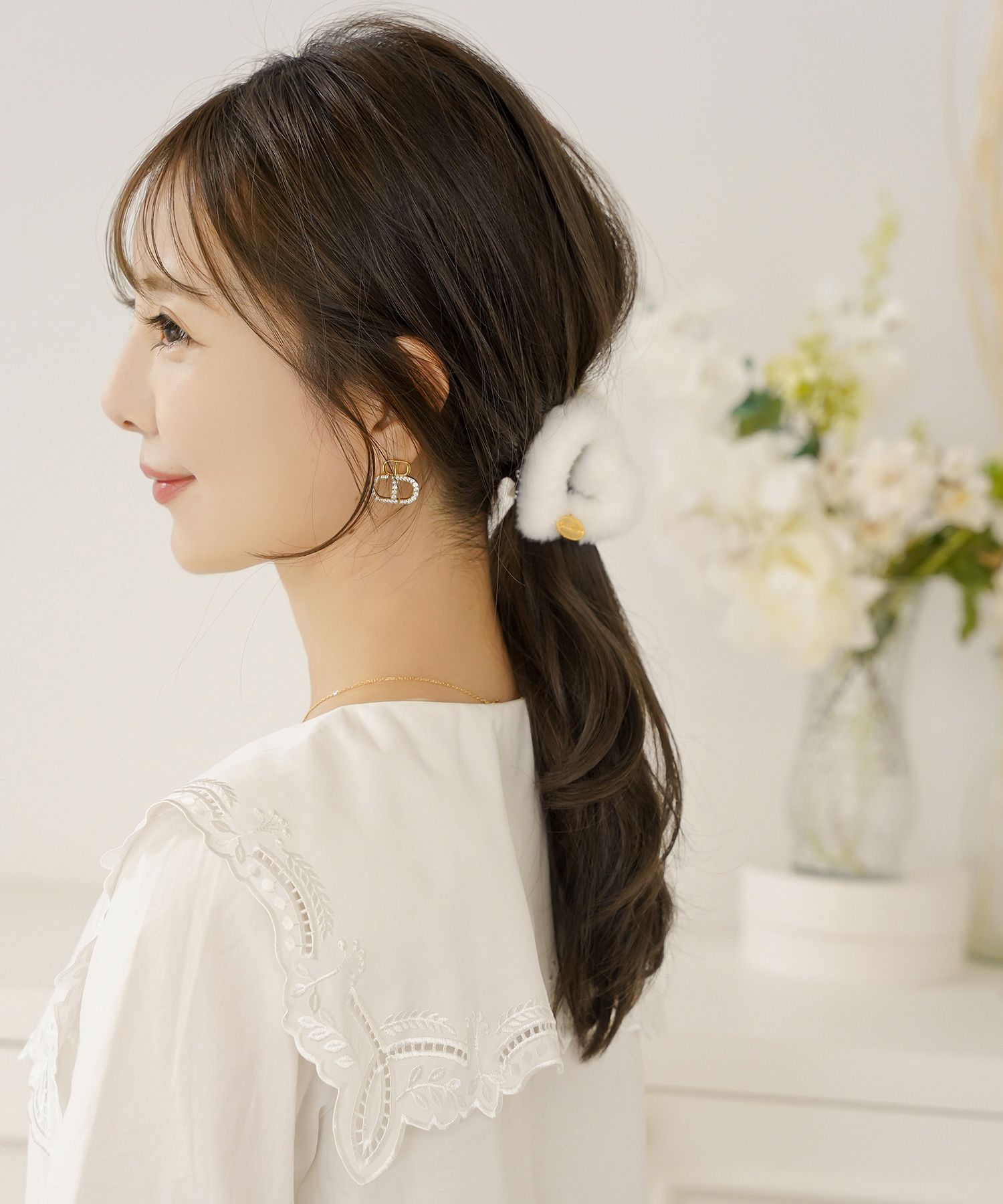 ヘアアクセサリー バンス ファー ハート クリップ ジョイントスペース