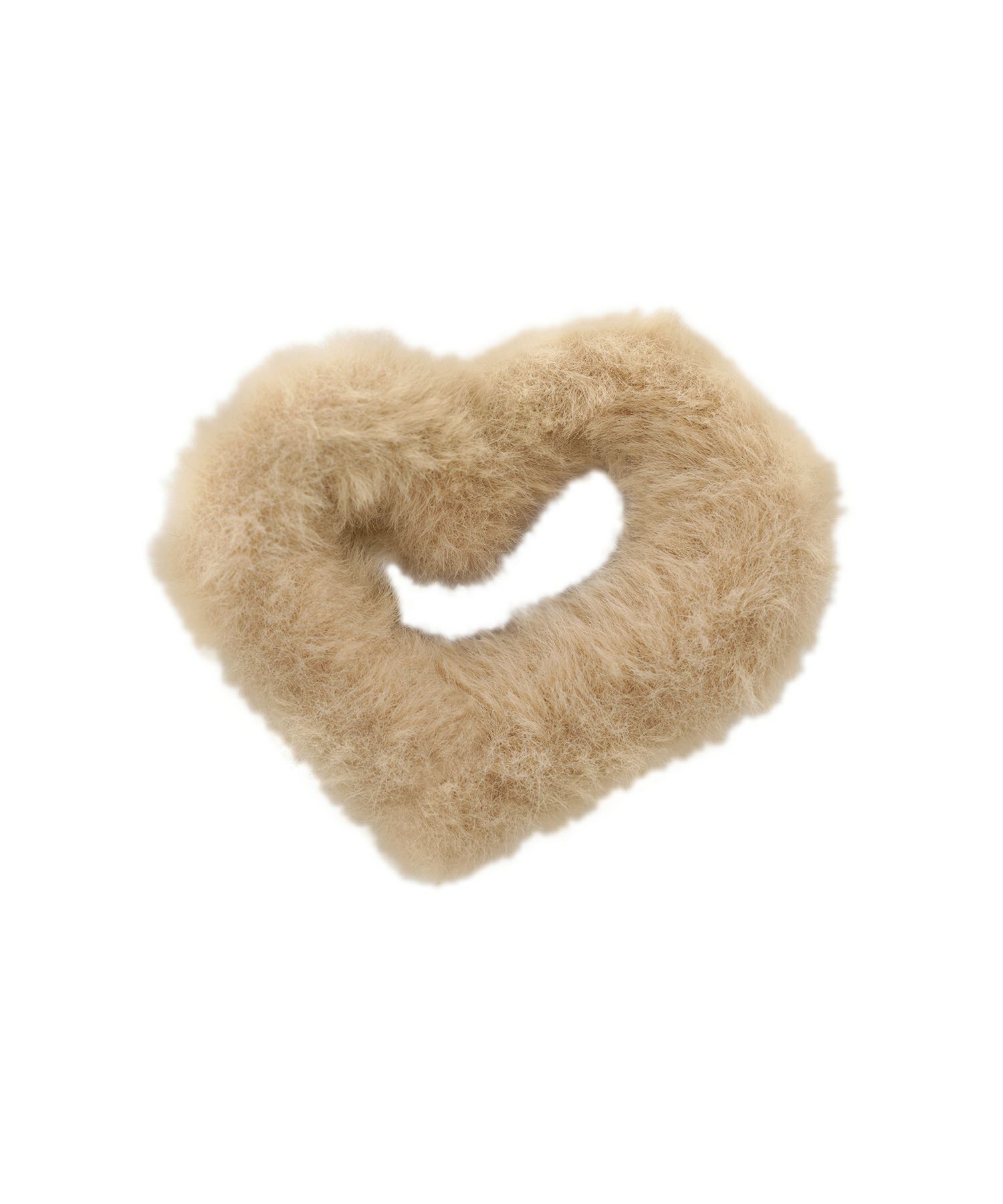 ヘアアクセサリー バンス ファー ハート クリップ ジョイントスペース