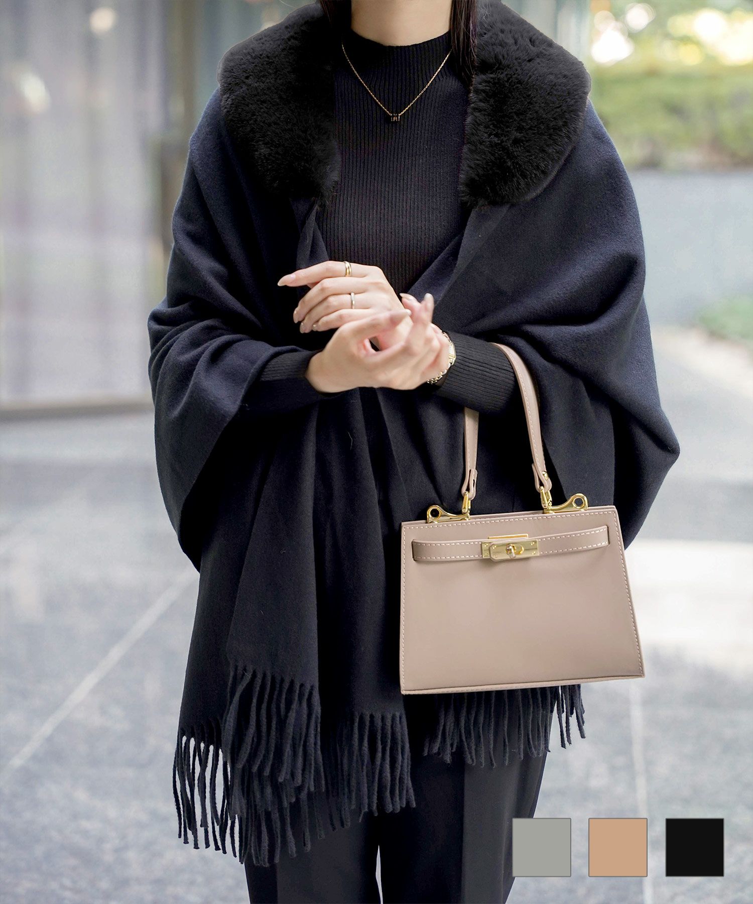 アニュアンス ラクーンショールカラーカーディガン anuans ラクーン  