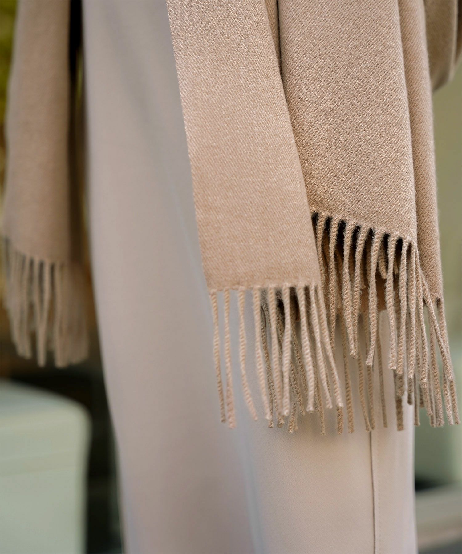 ファー 襟付き ショール 2way ストール マフラー エコファー フェイクファー 秋 冬 ライトグレー キャメル ブラック