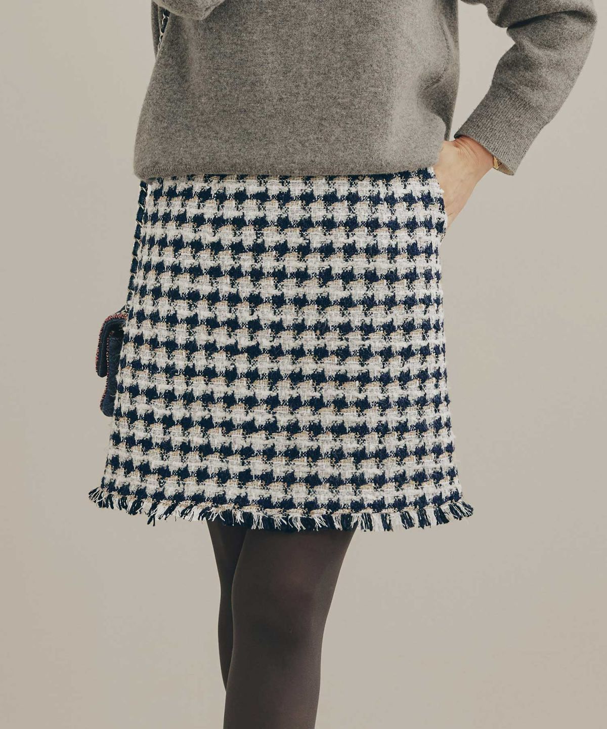 手洗い可 レディース 秋冬 大人可愛い 上品 きれいめ 大人カジュアル 柄 フェミニン ジョイントスペース