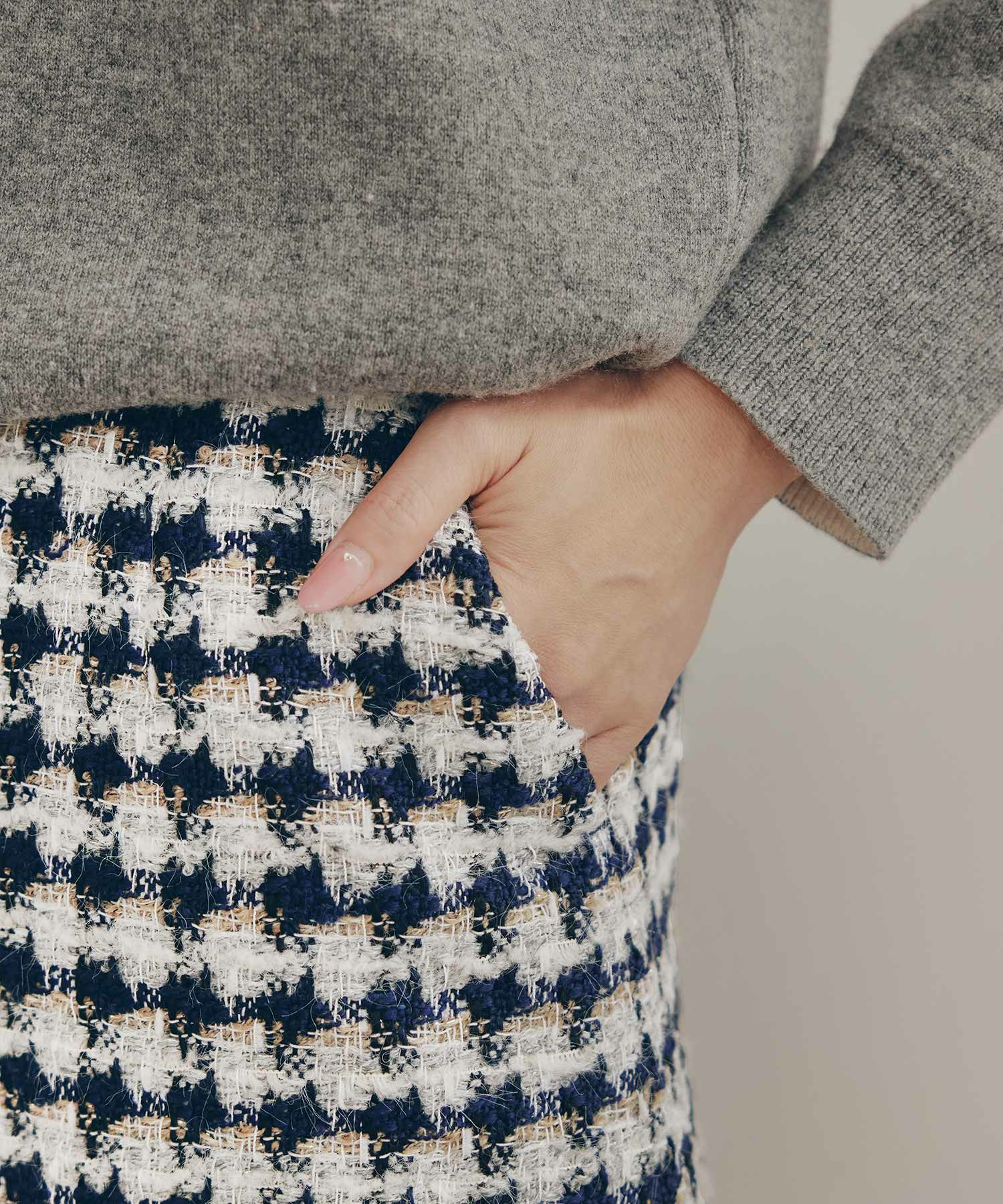 手洗い可 レディース 秋冬 大人可愛い 上品 きれいめ 大人カジュアル 柄 フェミニン ジョイントスペース