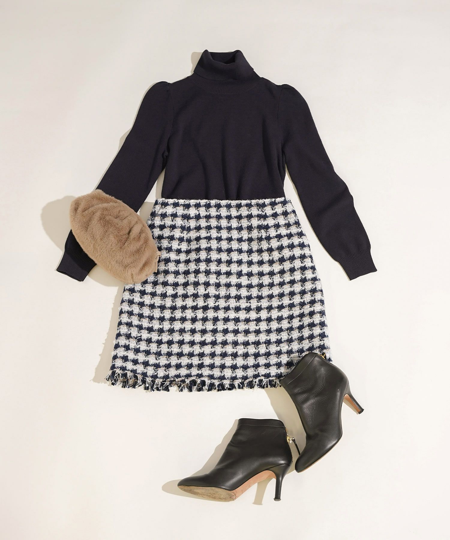 手洗い可 レディース 秋冬 大人可愛い 上品 きれいめ 大人カジュアル 柄 フェミニン ジョイントスペース