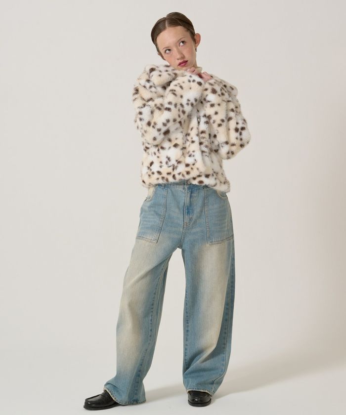 ファー/ショート/アウター/アニマル