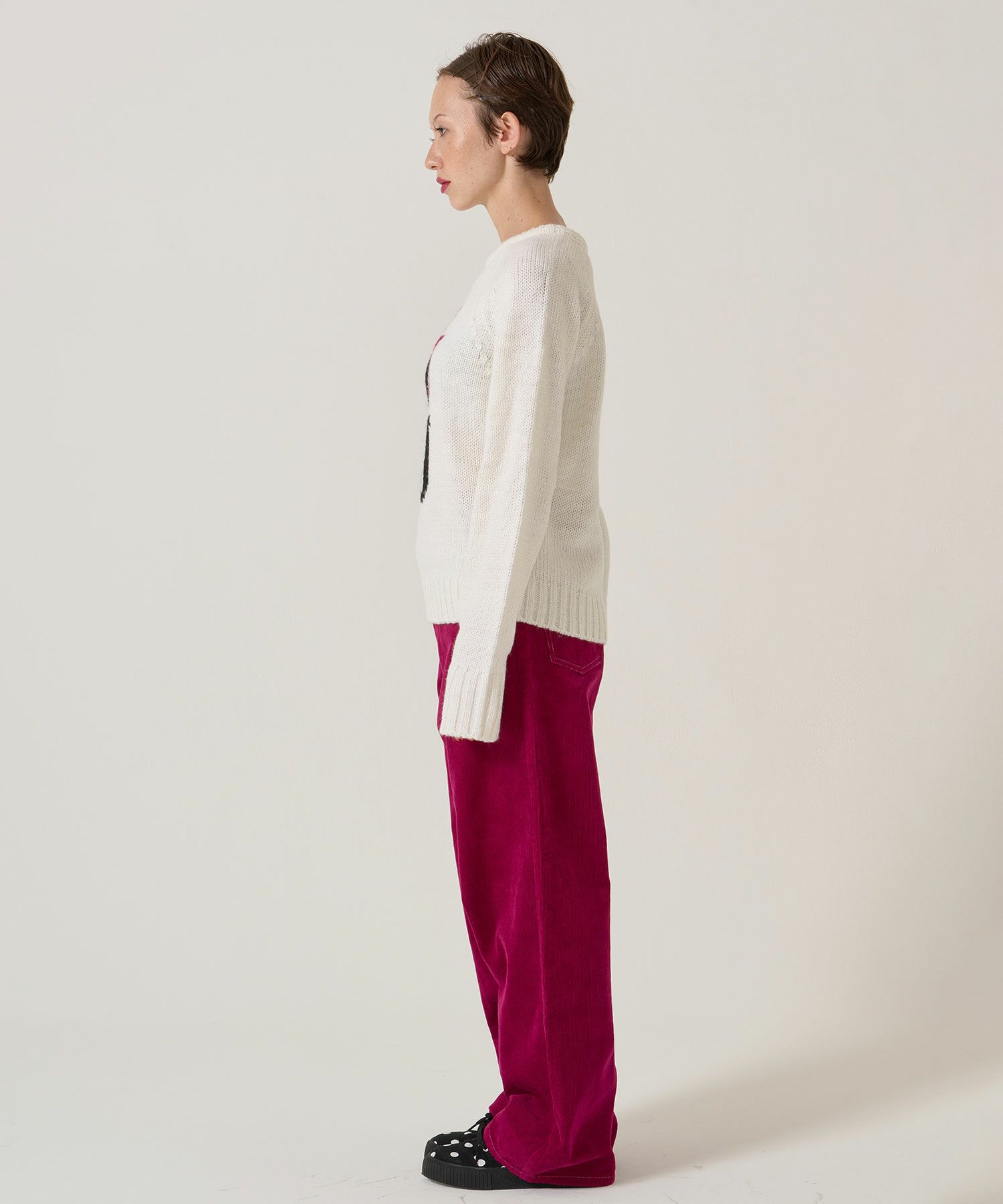 TJ/ラグラン/ニット/スター