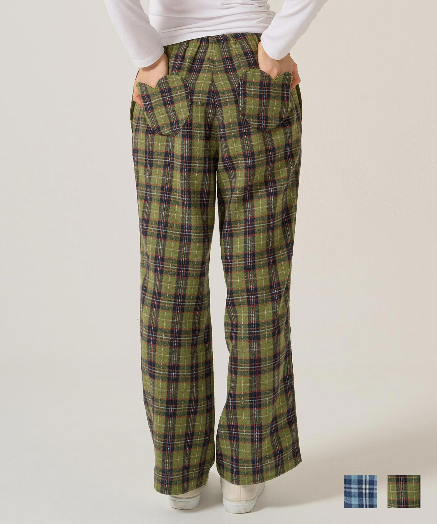 ノベルティ/ハート/チェック/パンツ