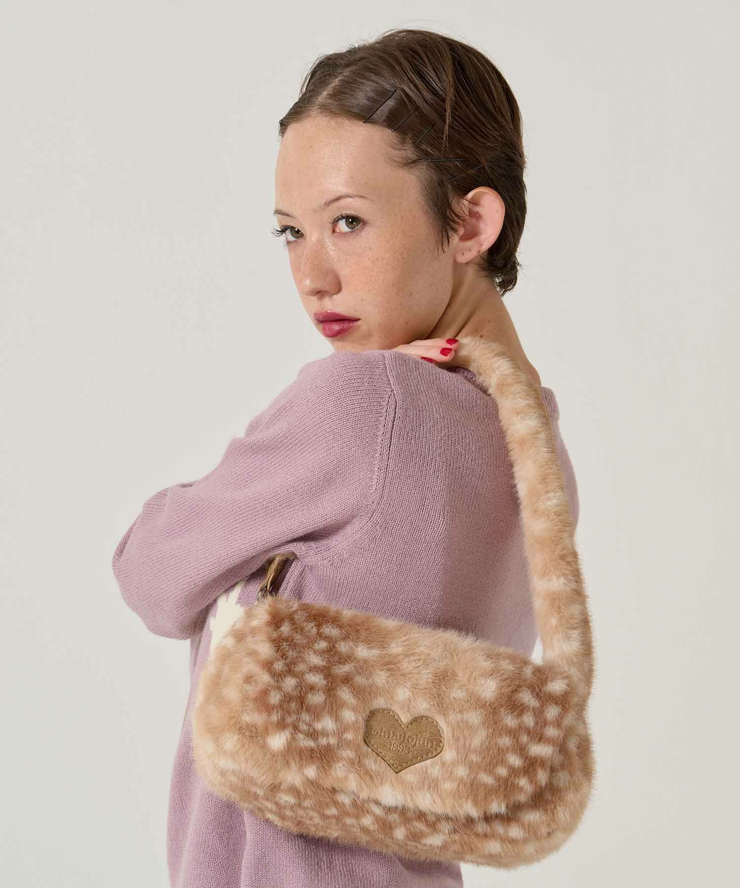 フェイクファー/ミニバッグ/バンビ