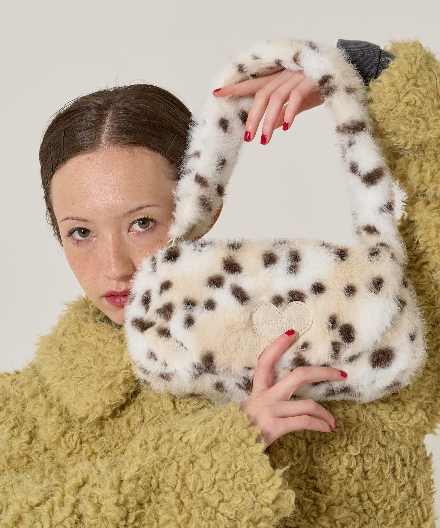 フェイクファー ミニバッグ TINA：JOJUN 全2色｜tnj942-1156【2