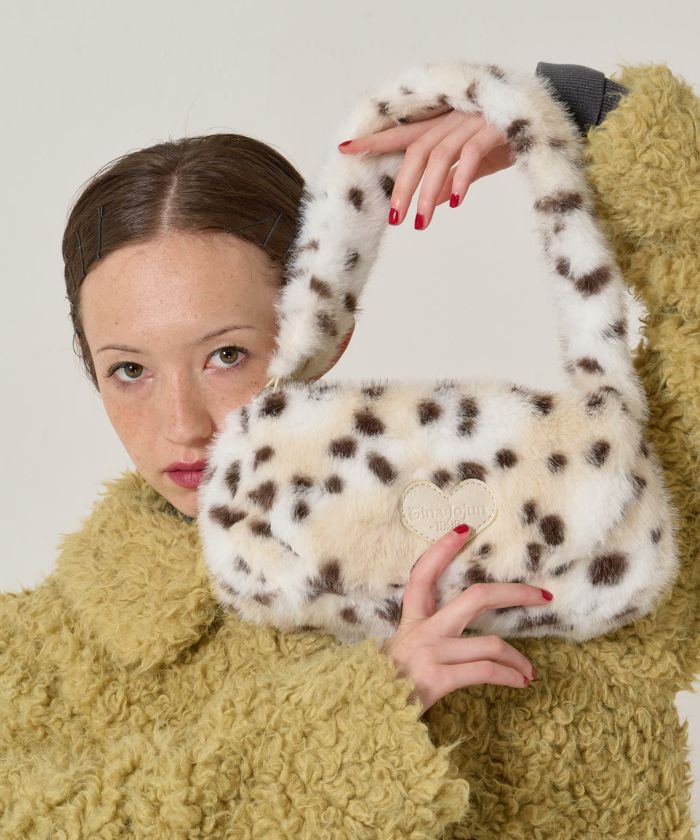 フェイクファー/ミニバッグ/ダルメシアン