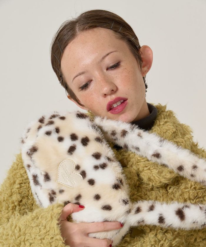 フェイクファー/ミニバッグ/ダルメシアン