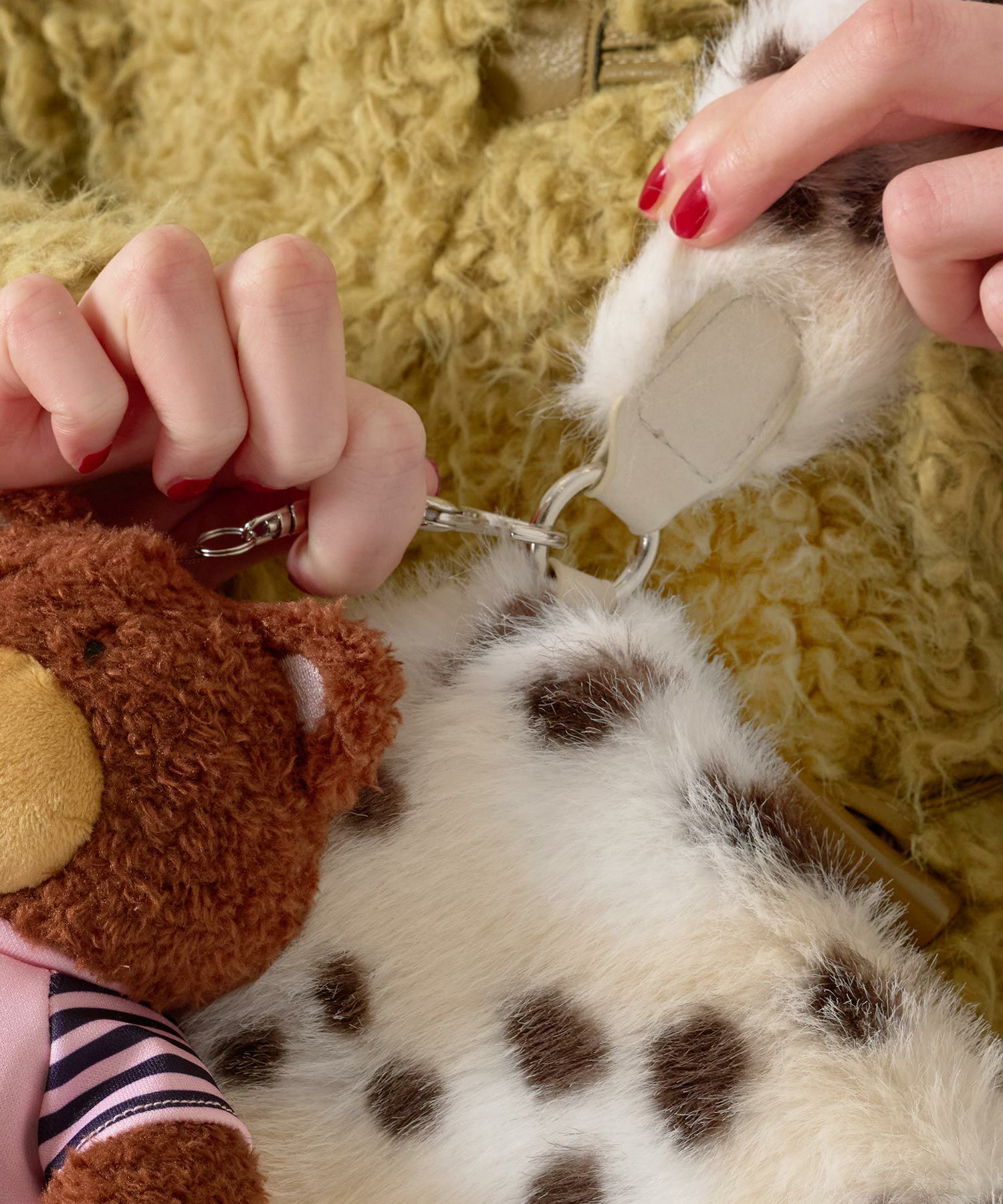 フェイクファー/ミニバッグ/ダルメシアン