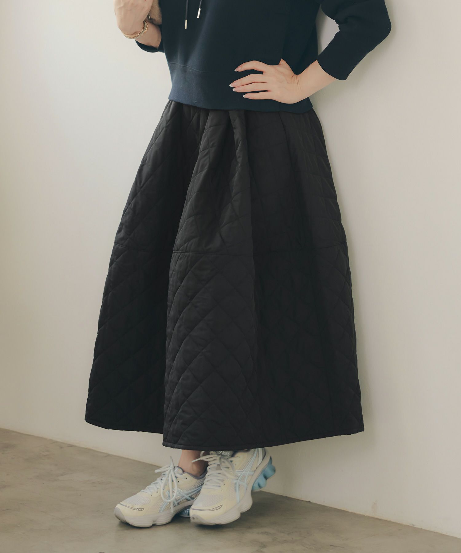 レディース 秋冬 大人可愛い 上品 きれいめ 大人カジュアル フェミニン オフィス 体型カバー ジョイントスペース