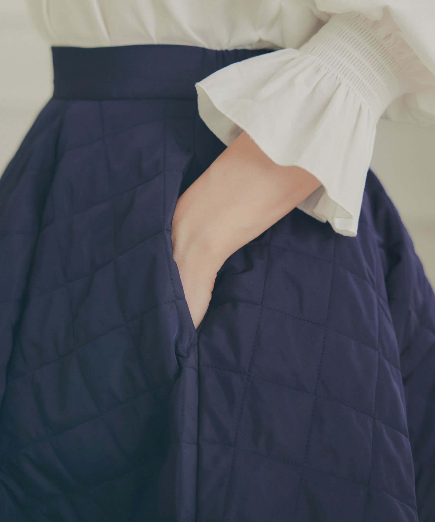 レディース 秋冬 大人可愛い 上品 きれいめ 大人カジュアル フェミニン オフィス 体型カバー ジョイントスペース