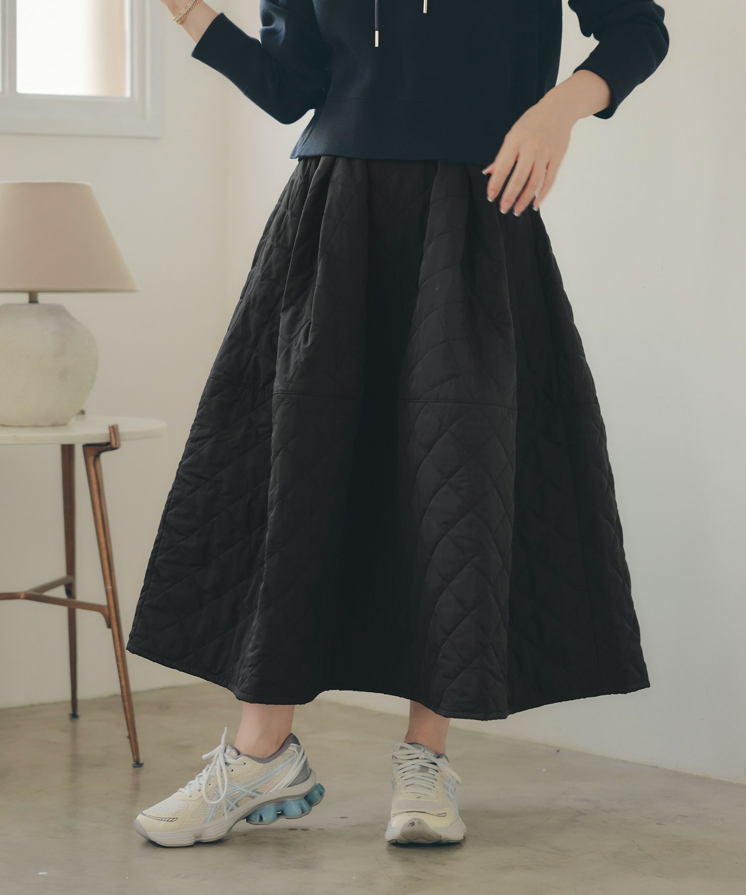 レディース 秋冬 大人可愛い 上品 きれいめ 大人カジュアル フェミニン オフィス 体型カバー ジョイントスペース