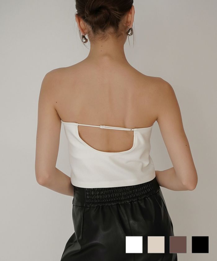 クリアカットソー ２WAY クロップド カップ付き トップス KINO THE KEI