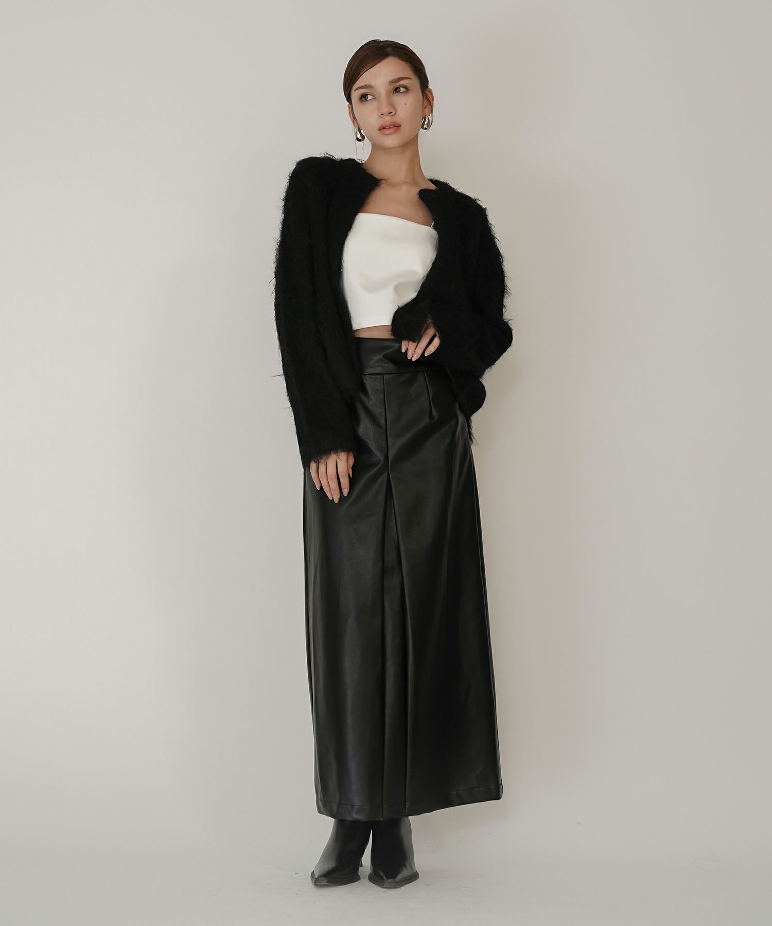 クリアカットソー ２WAY クロップド カップ付き トップス KINO THE KEI