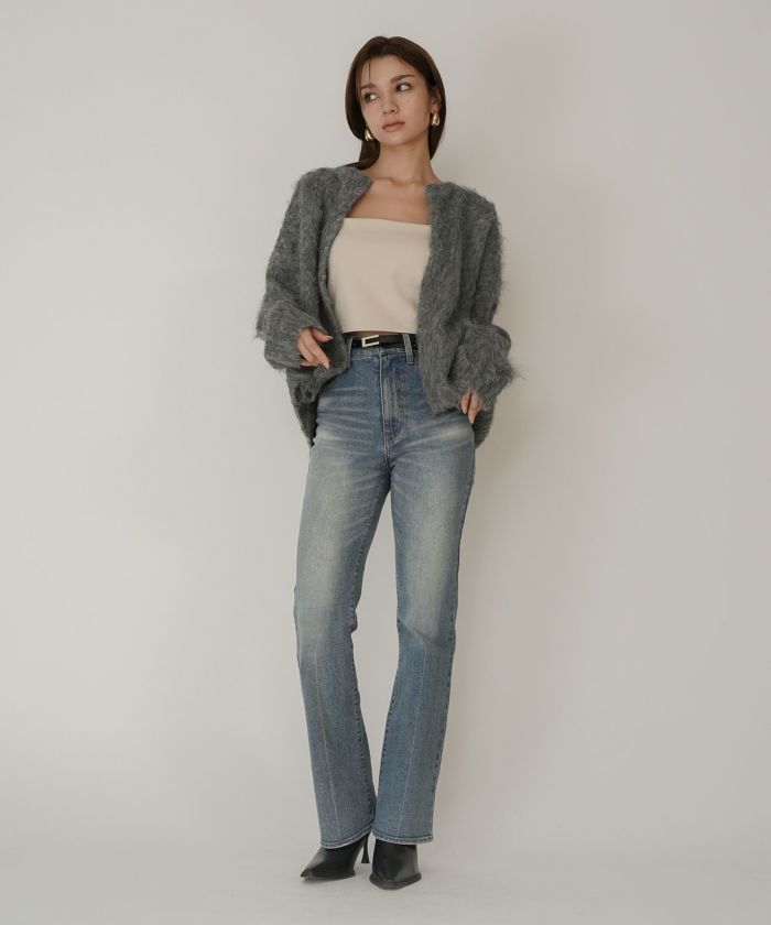 クリアカットソー ２WAY クロップド カップ付き トップス KINO THE KEI